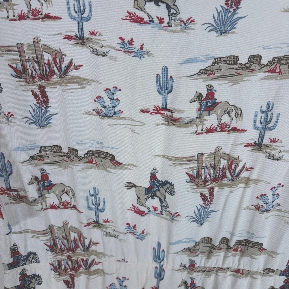 STETSON Western Dress Sz M Lined Pockets Equestrian Ranch Farm Horse Cowgirl - Picture 4 of 12